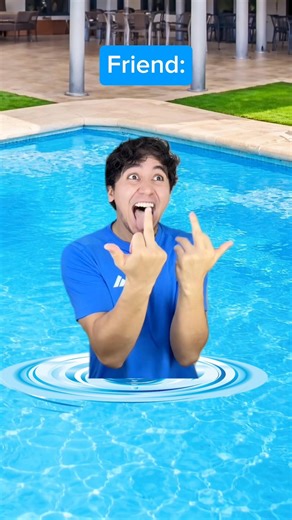 When bro jumped into the water after saying that😂