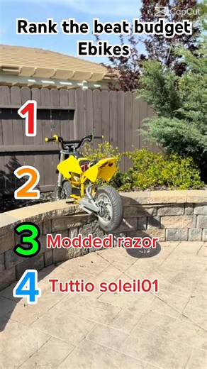 Ranking the beat budget e-bikes #ebike #trending #automobile