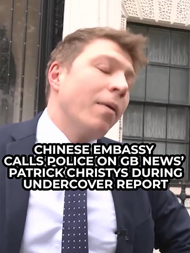 Chinese Embassy calls the police on GB News' Patrick Christys during his undercover report of Chinese cyber-spying against Britain. #PatrickChristys #ChineseEmbassy #CyberSecurity #UKNews #GBNews