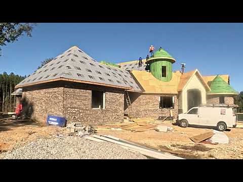 Roofing Begins on the ICF Castle! Interior Framing Finally Complete!