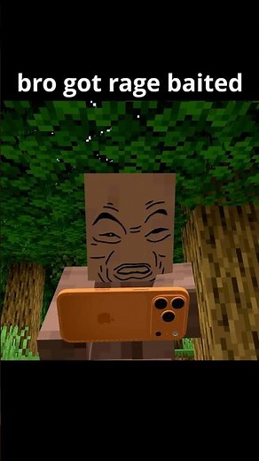 bro got rage baited #minecraft #minecraftmeme