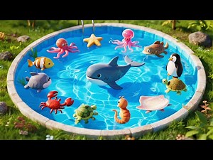 100 Sea Animals Collection | Learning Aquatic Animals Names and Videos