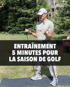 Entraînement 5 minutes pour la saison de golf #golf #golfentraînement #golfreels #golffitness #golfquébec #skechers | FGA Inc.