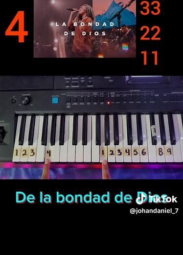 Tutorial fácil para tocar 'La Bondad de Dios' en piano