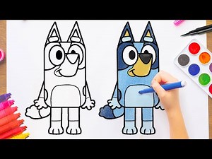 Comment Dessiner Bluey - Disney