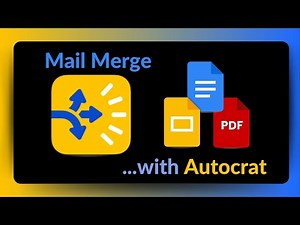 Mail Merge Google Spreadsheet Data with Autocrat
