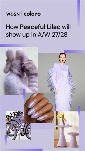 Coloro on Instagram: "Peaceful Lilac (Coloro code: 135—78—11) is our third Key Color of A/W 27/28, an unassuming yet welcome color for the season. In the next instalment of our Key Colors guide, WGSN’s Beauty Strategist Megan Bang delves into the range of emotions Peaceful Lilac offers on different applications. Ready to level up your color palette? Check out the Coloro swatches via the link in the bio. Credits: Adidas/@aesop/@isamayabeauty/@myahhasbany @ilanpozeilov @lilimargueriteheidi/@nioglo