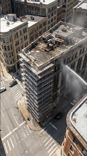 “From Ruined Icon to NYC Masterpiece 🏙️ | Epic Flatiron Building Restoration Timelapse”