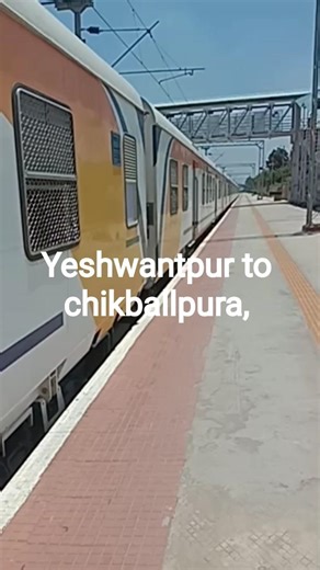 #yeshwanthpur to chikballpura 🚂 timing 10.30 am . return time 1. clock chikballpura 🚂 ticket 15 rs🚂