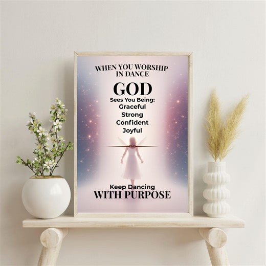 Christian Dance Wall Art, Inspirational Scripture Decor (digital Download) - Etsy