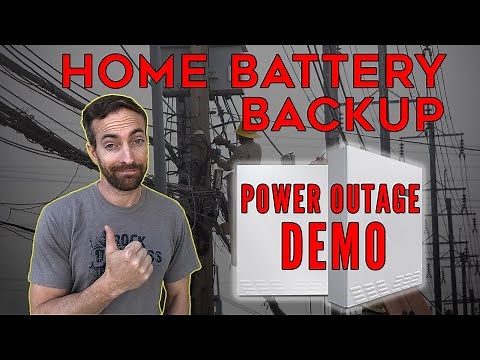 Home Battery Backup System - Power Outage Demo