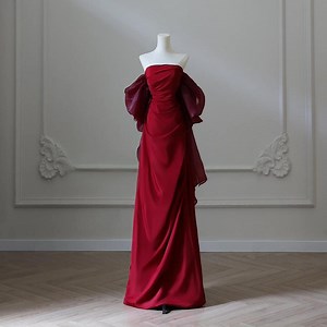 Luxurious Red Satin Prom Dress | off Shoulder Red Ball Gown | Red Satin Maxi Dress | Evening Gowns | Wedding Party Dress | Formal Dress - Etsy