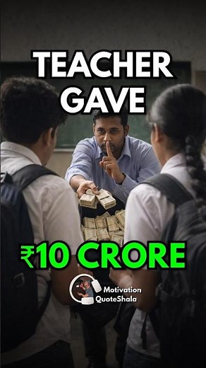 ₹10 Crore Gift 😱 Teacher Gave Student
