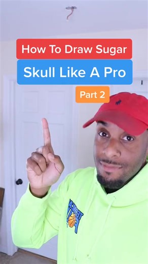 How to draw a sugar skull part 2 #skull #draw #howtodraw #learnontikt 883 | Olaf Meier