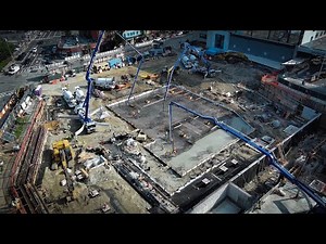 Suffolk New York's concrete pour at White Plains Hospital