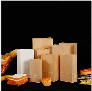 [Hot Item] Customized Biodegradable Take Away Food Paper Bag Brown Kraft Paper Bags