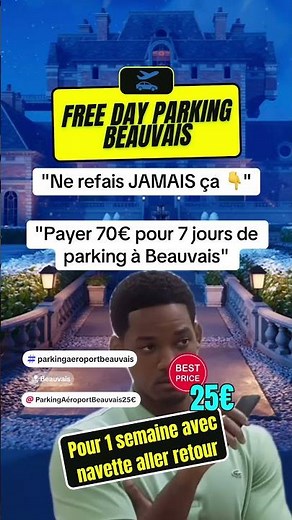 ne te fais pas plumer pour 7 jours de parking a l aeroport de beauvais