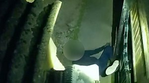 Suspected burglar falls from wall after being tasered by Met Police officer