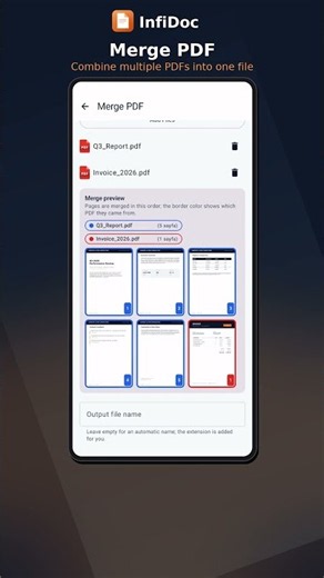 How to Combine Multiple PDFs into One File | InfiDoc