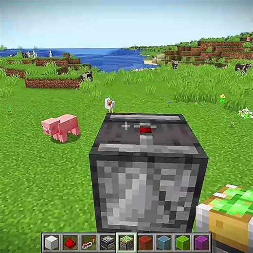 Redstone rainbow beacon || Minecraft || #shorts #short #minecraft