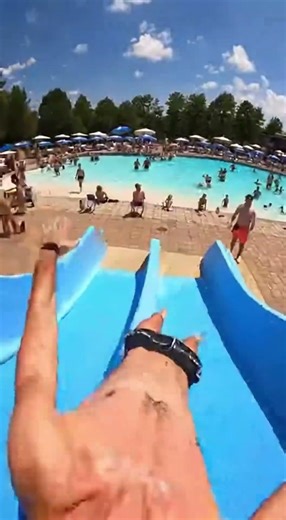 Water Slide Fail: Watch Until The End! 😱 #WaterSlide #Fail #SummerVibes #Extreme