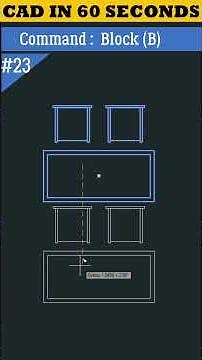 CAD in 60 Seconds | Block Command in AutoCAD #shorts #autocad