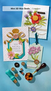 Add a timeless touch of elegance and charm to your handmade projects with the Mini 3D Wax Seal Collection. These petite, beautifully detailed wax seal designs offer a sweet way to elevate gift tags, envelopes, cards, journals, and more with texture and personality that lasts. Each mini seal features a crisp, dimensional motif—like butterflies, bows, flowers, and hearts—crafted to impress (literally!) with ease and style. Whether you're sealing a love note, dressing up packaging, or adding flair 