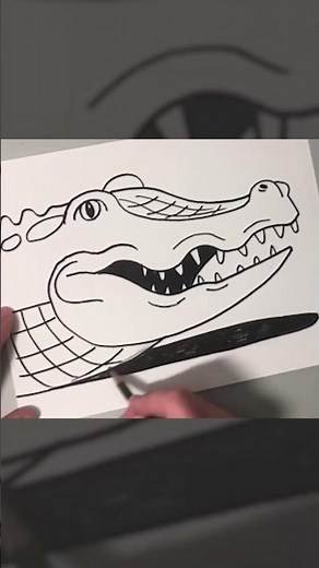 A is for Alligator… Sneak Peek… Draw and Color with Me! #DrawWithMe #BeginnerDrawing #Alligator