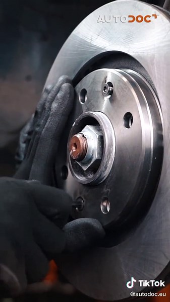 Installing a new brake disc. Become a member of AUTODOC CLUB!🧡 #autodoc #autoparts #carparts #newcarparts #tutorials #diy #HowTo #tools