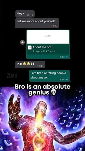 Bro is too smart 💀