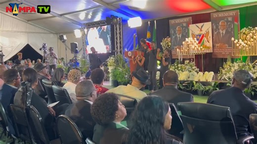 1.9K views · 37 reactions | MUSICAL INTERLUDE: Local Musician, Samuel ‘Shines’ Shinedima sang a tribute song in honor of the late Founding President Sam Nujoma, at tonight’s memorial service in Windhoek. Nujoma’s remains will depart for the Omusati region tomorrow morning. (Video: Eba Kandovazu) #NampaTV | Namibia Press Agency | Facebook