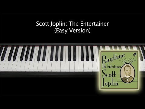 The Entertainer (Scott Joplin) Easy Piano Tutorial / Ragtime