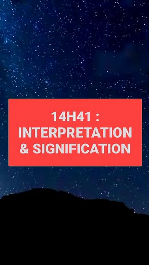 14h41 Interprétation et signification #14h41 #heuremiroir #spiritualite #signification #interpretation