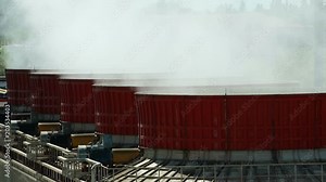 Thermal Power plant. Cooling Tower