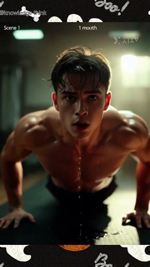 You won’t believe what happens when you do 50 push-ups daily 😱Try it for 30 days! #gym #homeworkout