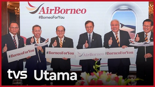 Sarawak melakar sejarah baharu apabila syarikat penerbangan miliknya, AirBorneo hari ini memperkenalkan logo rasmi yang dikenali sebagai Wings of Unity. Pelancaran logo bersejarah itu disempurnakan oleh Premier Sarawak, Datuk Patinggi Tan Sri Abang Johari Tun Openg di Dewan Perdana, Kompleks Satria Pertiwi, di sini. Baca artikel penuh: https://www.tvsarawak.my/2025/08/21/airborneo-perkenal-logo-rasmi-wings-of-unity/ #TVS122 #TVSNews #TVSarawak | TVS