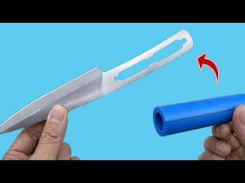 99% of people don't know this secret! How to make a super durable knife handle from PVC pipe.