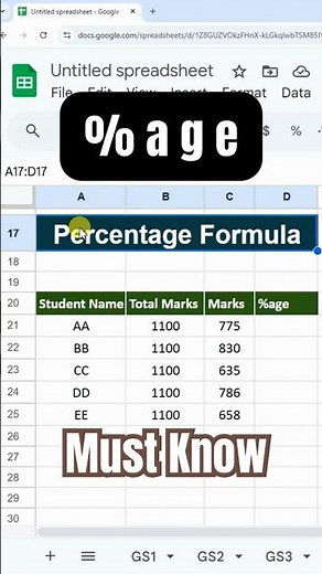 Calculate Percentages in Google Sheets (Very Useful)