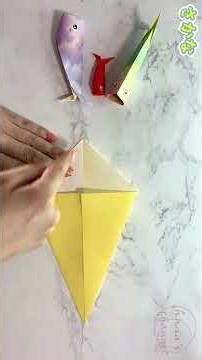 【簡単折り紙】 口が大きい魚🐟How to make paper fish#魚#さかな#fish#मछली#pez#poisson#рыба#魚#cá#물고기#折り方#おりがみ#origami#摺紙