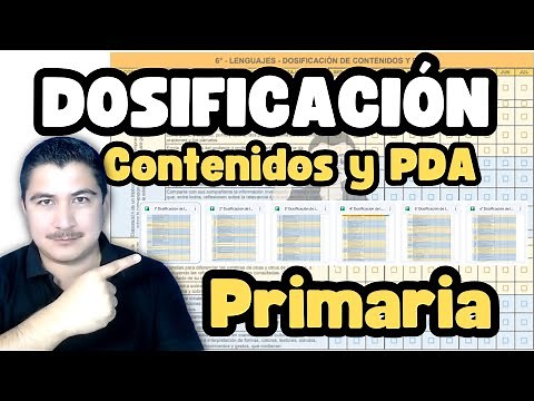 Dosificación de Contenidos y PDA de Primaria