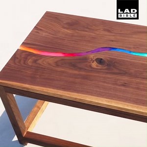 The river carved through this table is made from melted crayons and looks beautiful 😍 | LADbible