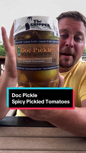 @DOC PICKLE Spicy Pickled Tomatoes. See them at The World’s Largest Pickle Party® - Philadelphia by @The Big Dill™ . #picklereview #brinetime #pickledtomatoes