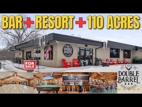Double Barrel Bar & Holiday Lodge Resort for Sale | Event Venue, Lodging & 110± Acres | Tomah, WI