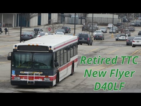 Retired TTC 1999 New Flyer D40LF Bus Seen at Toronto Police College 1/31/2024