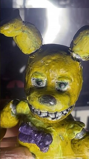 Into the pit #intothepit #fnaf #springbonnie (it’s just nightmare fredbear with springbonnie head)
