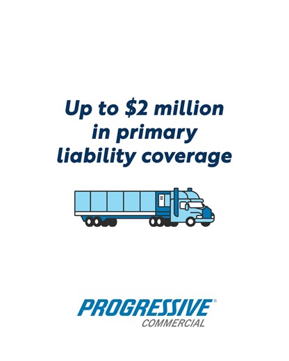 With up to $2 million in liability coverage, you can add great insurance coverage to your truck! | Progressive Truck Insurance