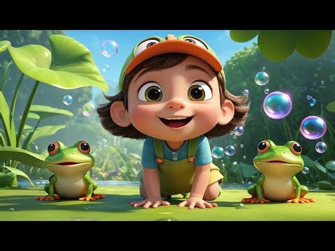 🐸 Three Little Frogs Croak Croak 🎶🐸 | Fun Counting & Frog Song for Kids