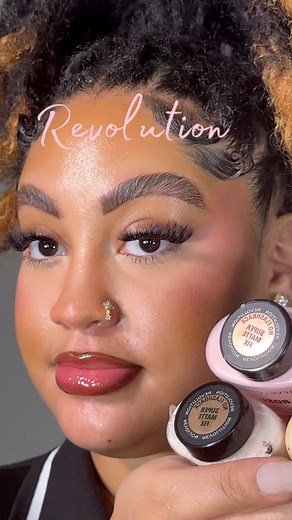 These Revolution Beauty powders in Banana, Translucent & Rose? Game. Changers. ✨Set, smooth, and blur without feeling cakey. #MakeupRevolution #SettingPowderGoals #FlawlessFinish | Janee Beauty
