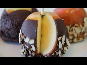 Caramel Chocolate Apples Homemade Recipe - CookingWithAlia - Episode 280