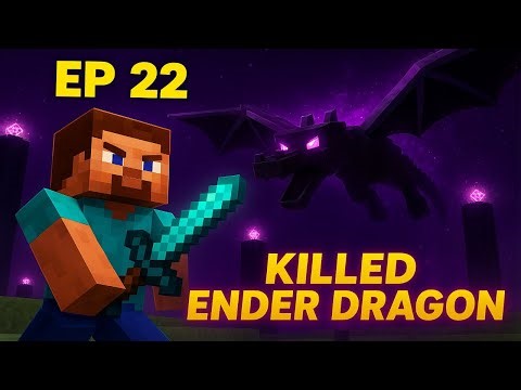 Defeating the ENDER DRAGON! – Minecraft Survival Ep 22